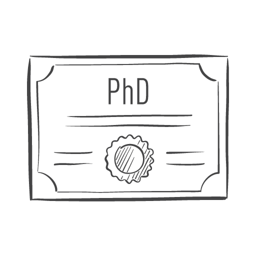 PhD degree icon
